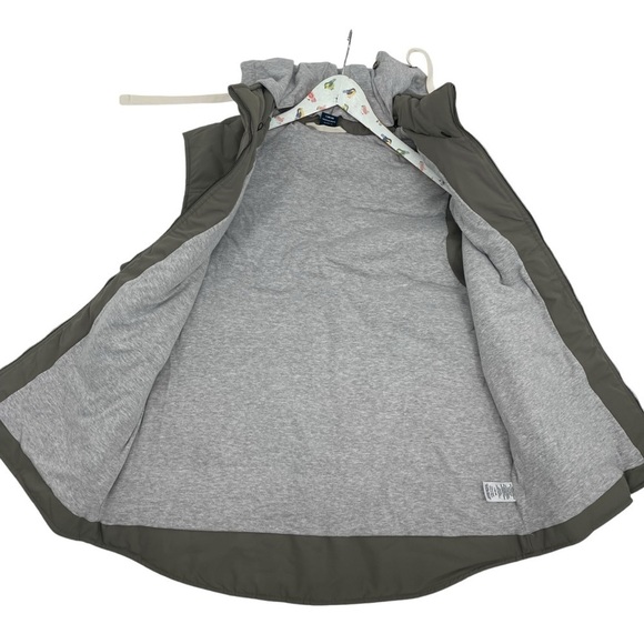 George Men’s Size Large Hooded Vest Jacket sweatshirt lining & hood Green New - Picture 4 of 8